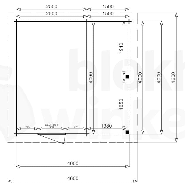 Plattegrond New York Lounge 250x400 gecoat