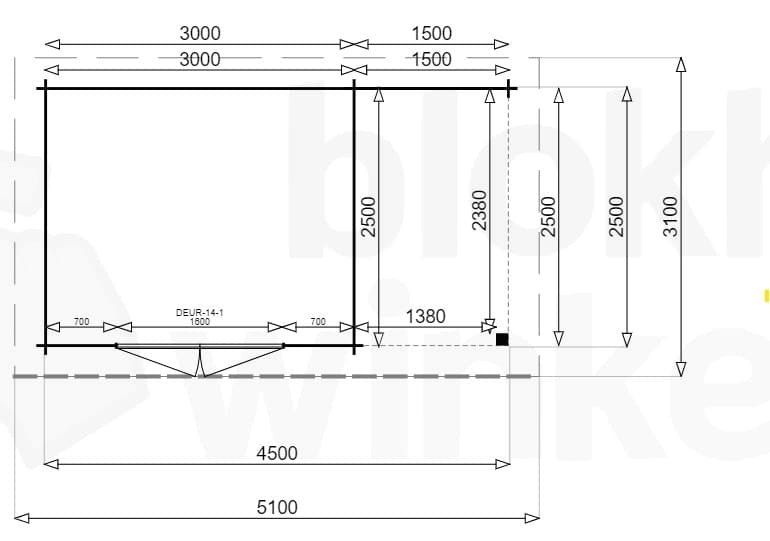 Plattegrond New York Lounge 300x250