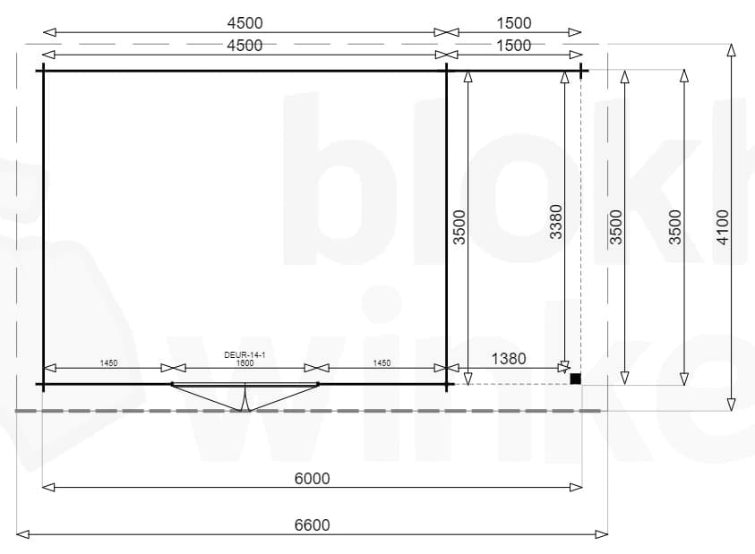 Plattegrond New York Lounge 450x350