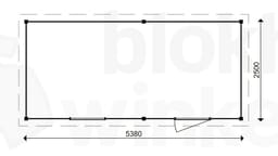 actie blokhut plat dak Oxfordshire 538x250 - ProWood - PWO538250 - 538x250
