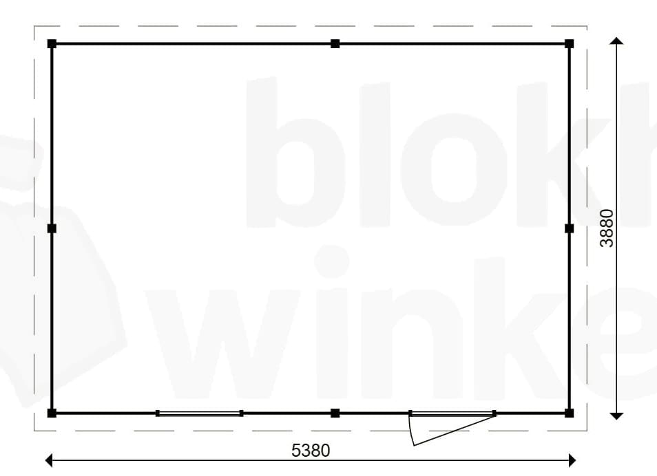 actie blokhut plat dak Oxfordshire 538x388 - ProWood - PWO538388 - 538x388