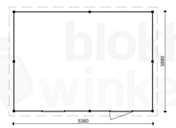 actie blokhut plat dak Oxfordshire 538x388 - ProWood - PWO538388 - 538x388