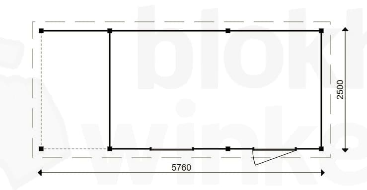 actie blokhut plat dak Oxfordshire Lounge 438x250 - ProWood - PWOLO438250 - 438x250