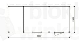 actie blokhut plat dak Oxfordshire Lounge 438x250 - ProWood - PWOLO438250 - 438x250