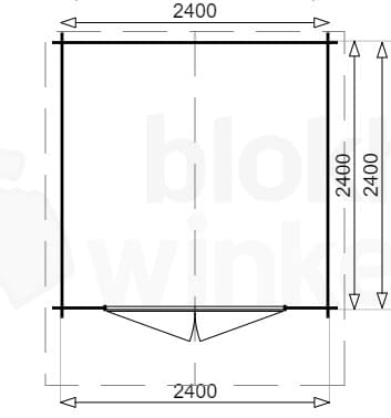 Plattegrond blokhut Palermo