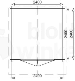 Plattegrond blokhut Palermo