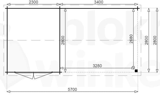 blokhut Piacenza geïmpregneerd - Luxhouse - Piacenza-DI - 250x300