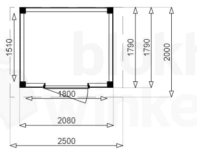 Plattegrond Douglas Tuinhuis Sydney 250x200
