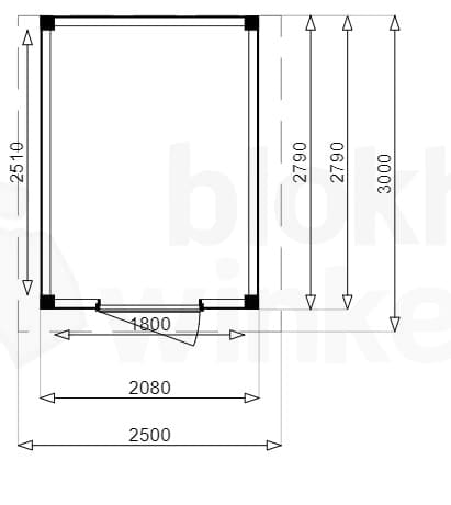 Plattegrond Douglas Tuinhuis Sydney 250x300