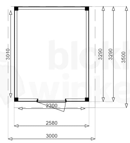 Plattegrond Douglas Tuinhuis Sydney 300x350