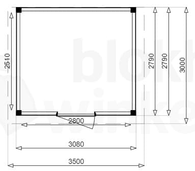 Plattegrond Douglas Tuinhuis Sydney 350x300