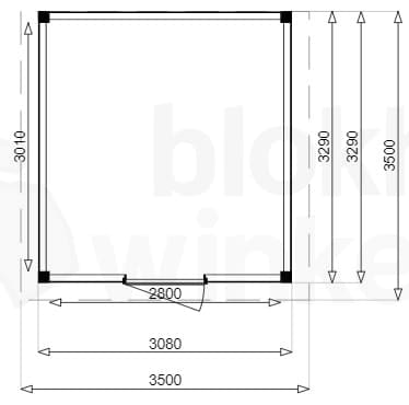 Plattegrond Douglas Tuinhuis Sydney 350x350