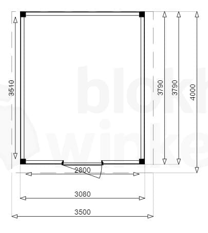 Plattegrond Douglas Tuinhuis Sydney 350x400