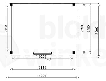 Plattegrond Douglas Tuinhuis Sydney 400x300
