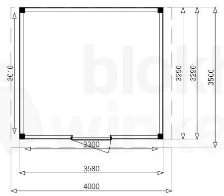 Plattegrond Douglas Tuinhuis Sydney 400x350