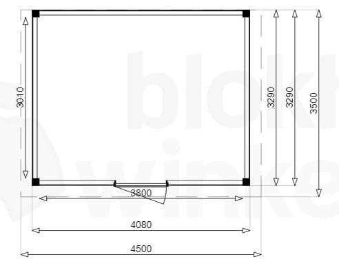 Plattegrond Douglas Tuinhuis Sydney 450x350