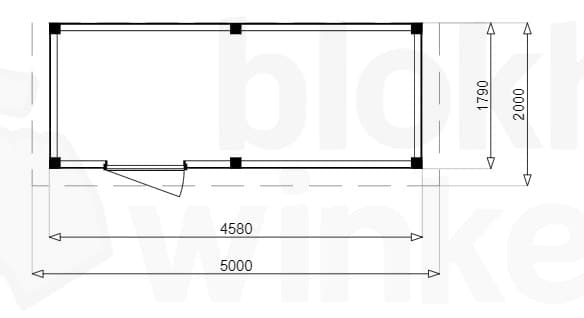 Plattegrond Douglas Tuinhuis Sydney 500x200