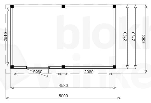 Plattegrond Douglas Tuinhuis Sydney 500x300