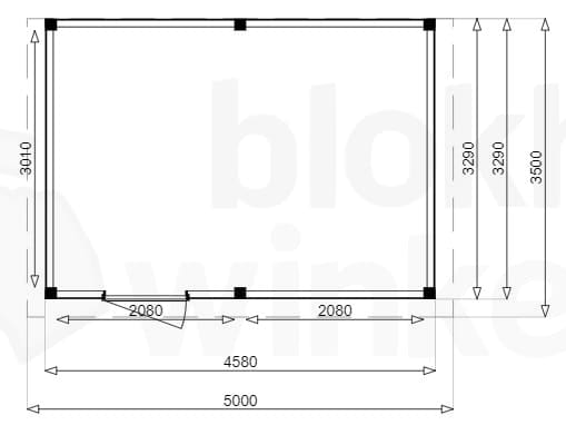 vrijstaand zelfbouw tuinhuis van douglas Douglas Tuinhuis Sydney 500x350 - Outback - OBSY500350 - 500x350
