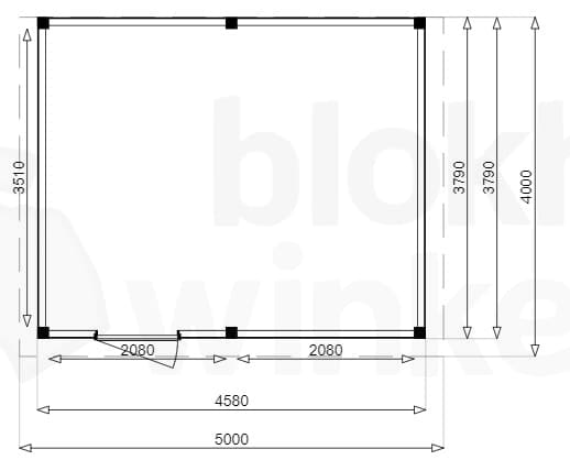 Plattegrond Douglas Tuinhuis Sydney 500x400