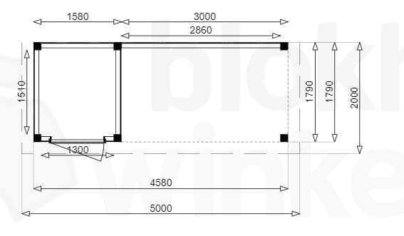 Plattegrond Douglas Tuinhuis Sydney Lounge 200x200