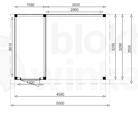 Plattegrond Douglas Tuinhuis Sydney Lounge 200x350