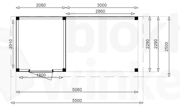 Plattegrond Douglas Tuinhuis Sydney Lounge 250x200