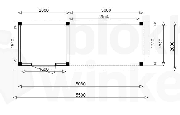 Plattegrond Douglas Tuinhuis Sydney Lounge 250x250