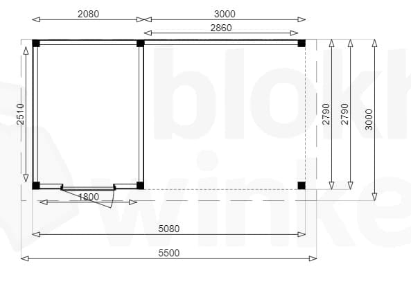Plattegrond Douglas Tuinhuis Sydney Lounge 250x300