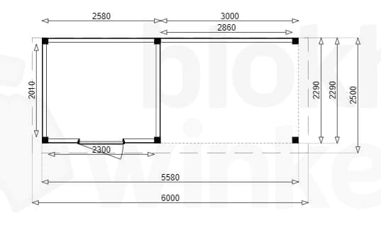 Plattegrond Douglas Tuinhuis Sydney Lounge 300x250