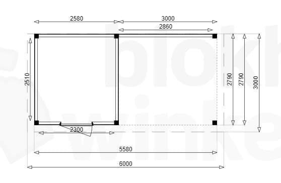 Plattegrond Douglas Tuinhuis Sydney Lounge 300x300