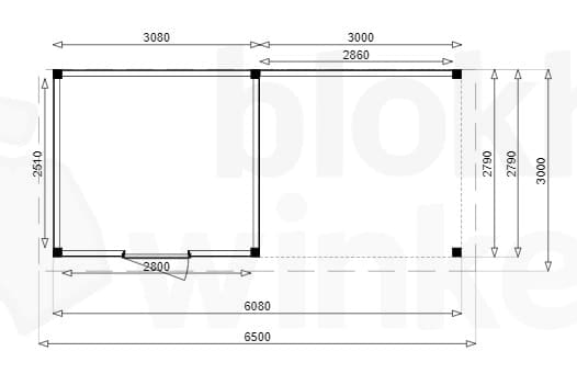 Plattegrond Douglas Tuinhuis Sydney Lounge 350x300
