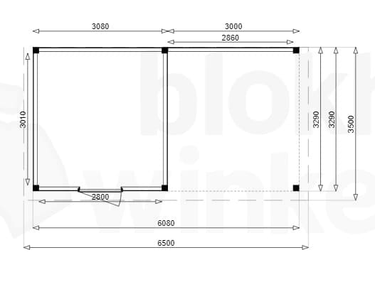 Plattegrond Douglas Tuinhuis Sydney Lounge 350x350