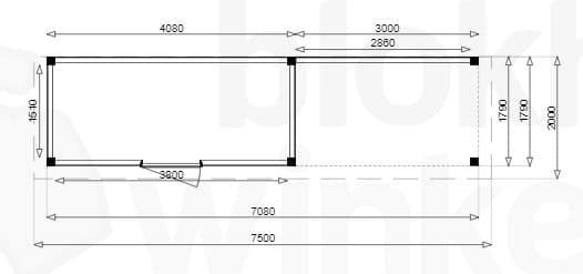 Plattegrond Douglas Tuinhuis Sydney Lounge 450x200