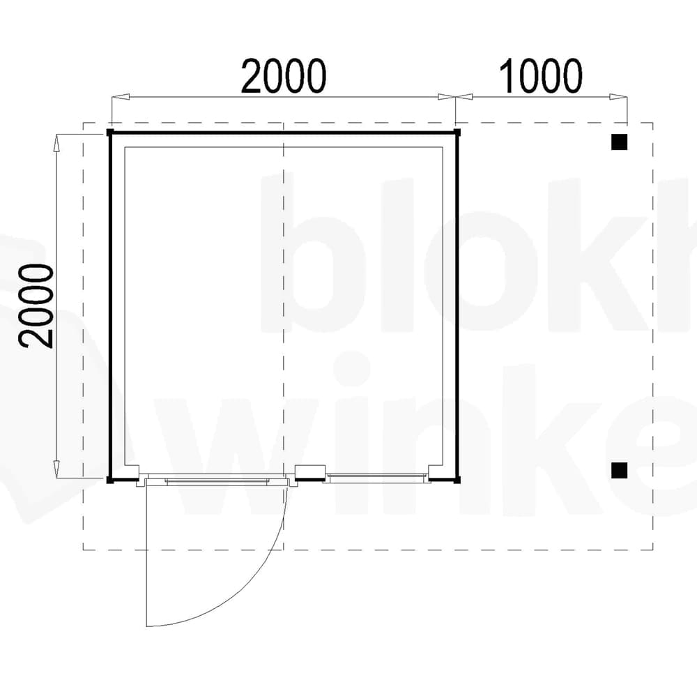 Plattegrond Rockford 200x200