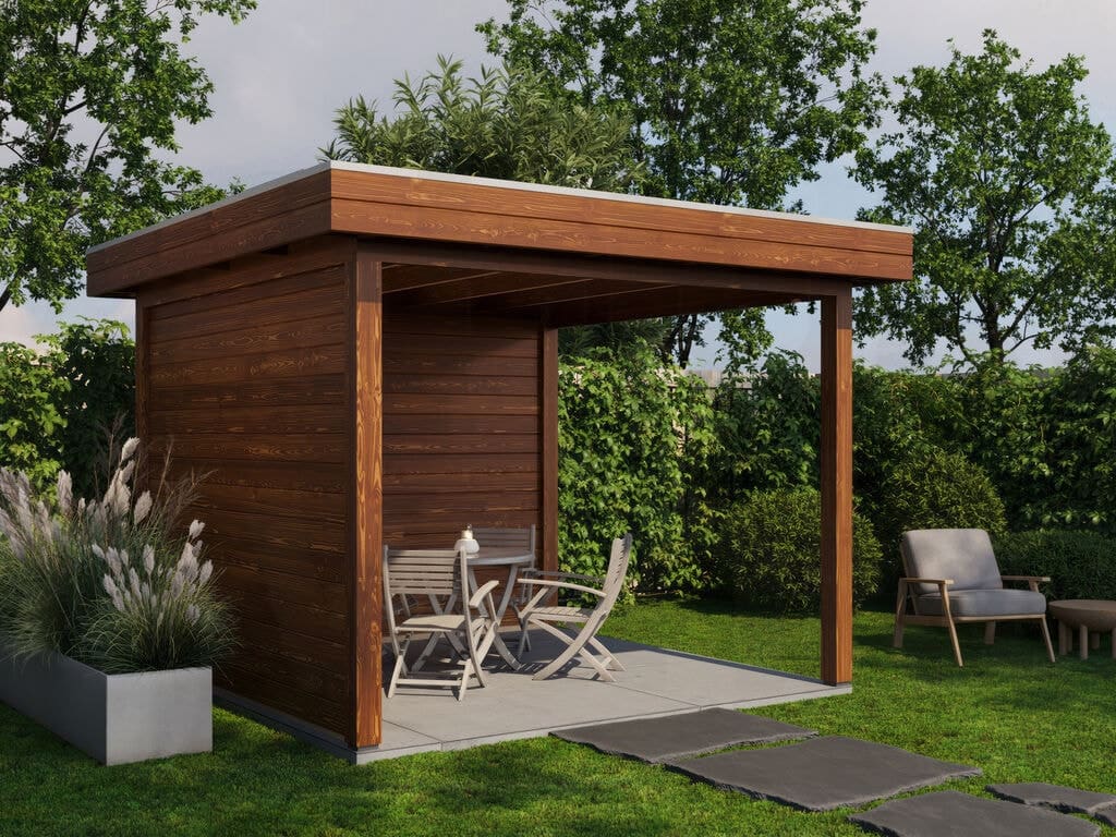 Plattegrond Lugarde Select Veranda Almelo 300x300cm - 28mm - Plat dak - Behandeld