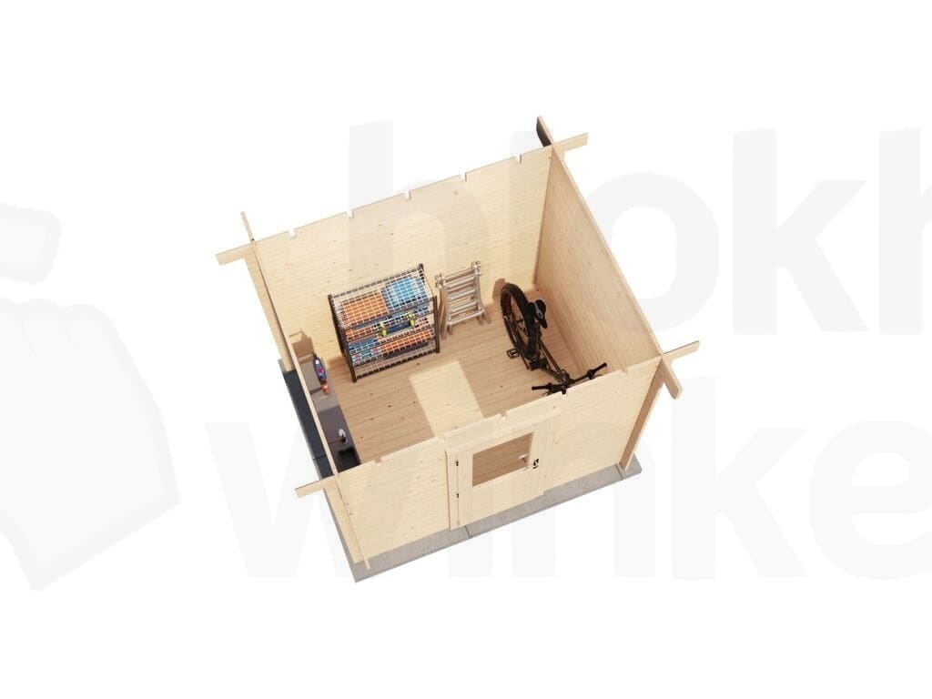 Plattegrond Lugarde Select Blokhut Arnhem 250x200cm - Onbehandeld