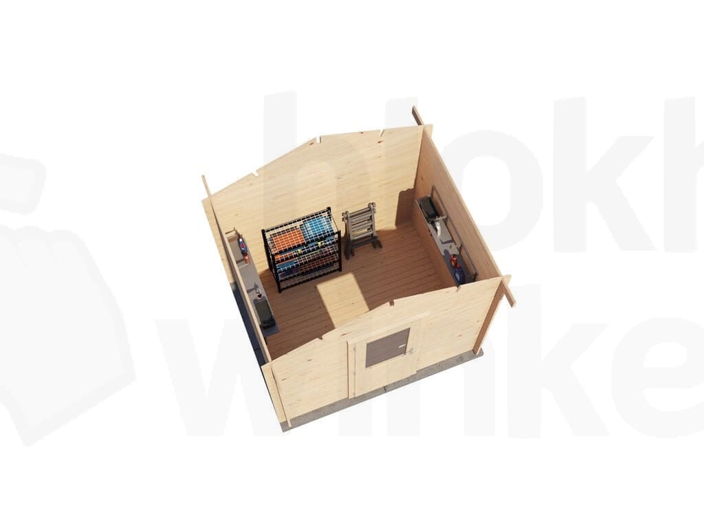 Plattegrond Lugarde Select Blokhut Ruurlo 250x200cm - Onbehandeld