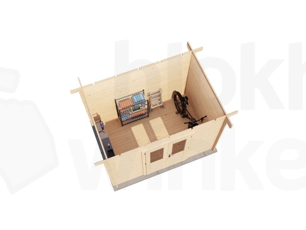 Plattegrond Lugarde Select Blokhut Nijmegen 300x200cm - Onbehandeld