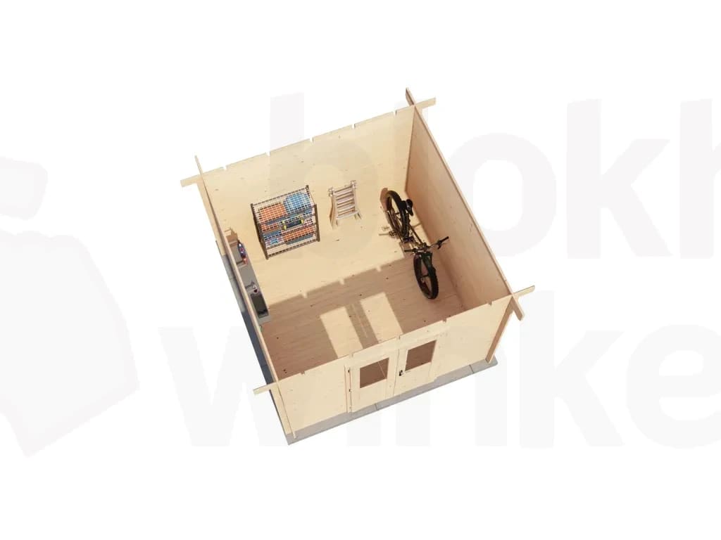 Plattegrond Lugarde Select Blokhut Amersfoort 300x300cm - Onbehandeld