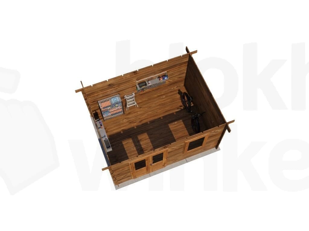 Plattegrond Lugarde Select Blokhut Renkum 400x300cm - Behandeld