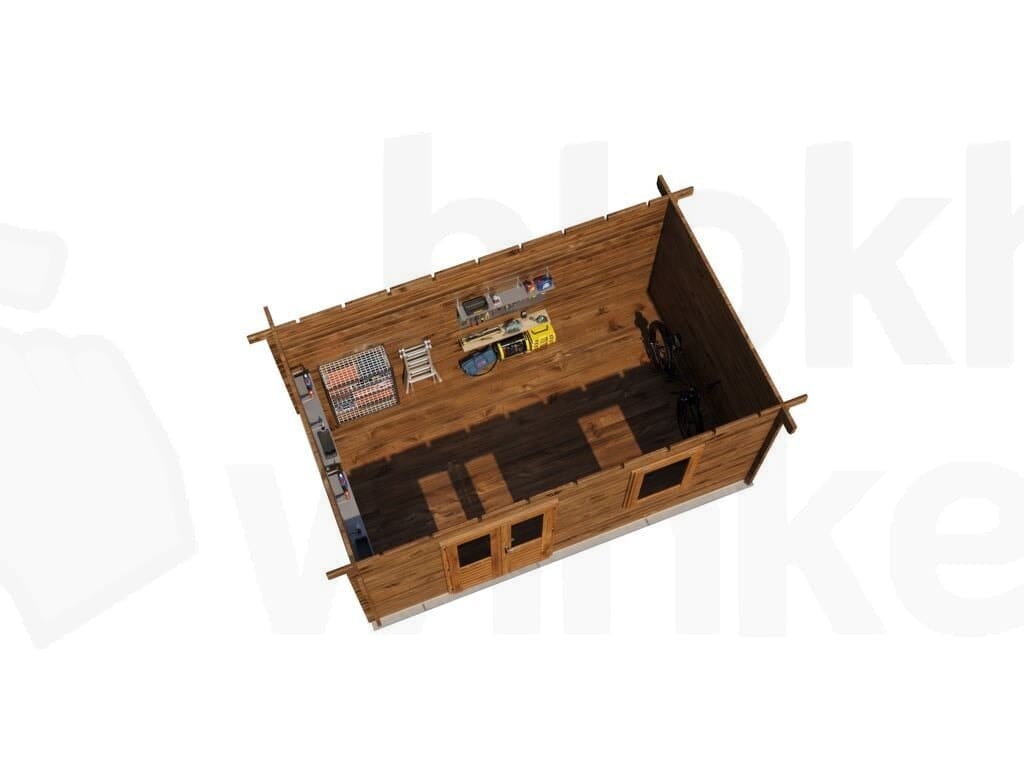 Plattegrond Lugarde Select Blokhut Zevenaar 500x300cm - Behandeld
