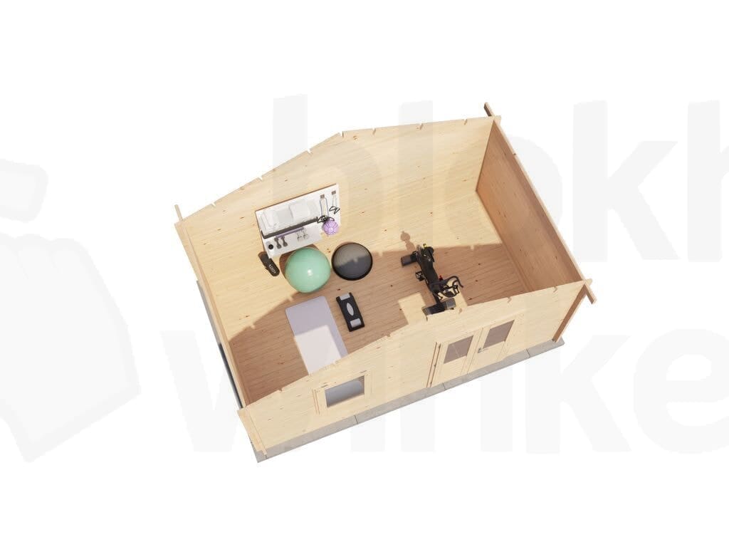 Plattegrond Lugarde Select Blokhut Wolfheze 500x300cm - Onbehandeld