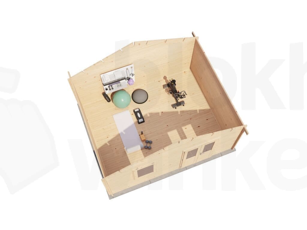 Plattegrond Lugarde Select Blokhut Eerbeek 500x400cm - Onbehandeld