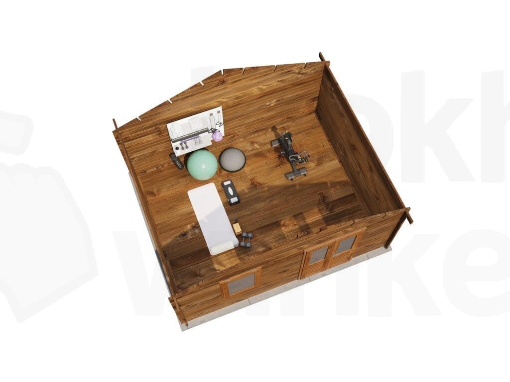 Plattegrond Lugarde Select Blokhut Eerbeek 500x400cm - Behandeld