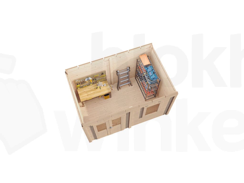 Plattegrond Lugarde Select Modern tuinhuis Breda 388x250cm - Onbehandeld