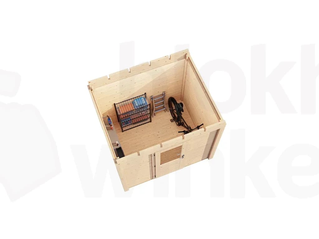 Plattegrond Lugarde Select Modern tuinhuis 44mm Aalsmeer 250x200cm - Onbehandeld