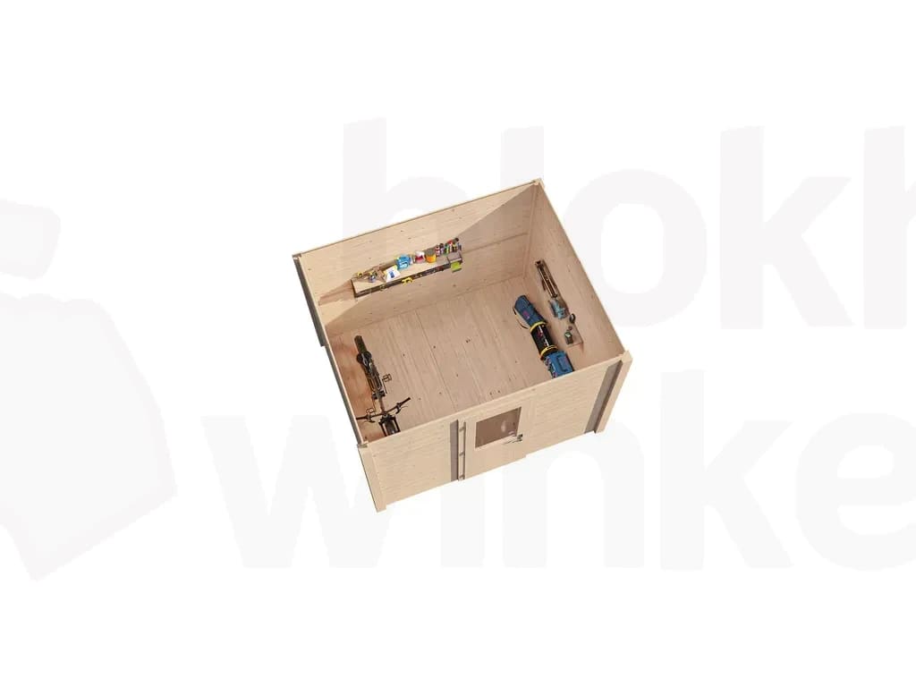 Plattegrond Lugarde Select Modern tuinhuis 44mm Amsterdam 300x250cm - Onbehandeld