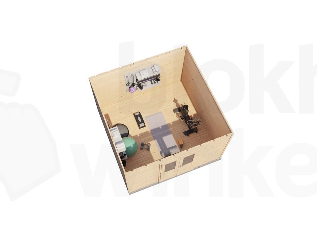 Plattegrond Lugarde Select Prima tuinhuis Helmond 360x360cm - Onbehandeld