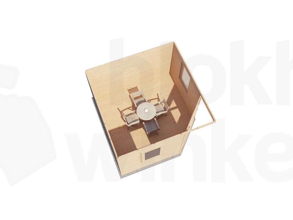 Plattegrond Lugarde Select Prima tuinhuis Purmerend 360x360cm - Onbehandeld